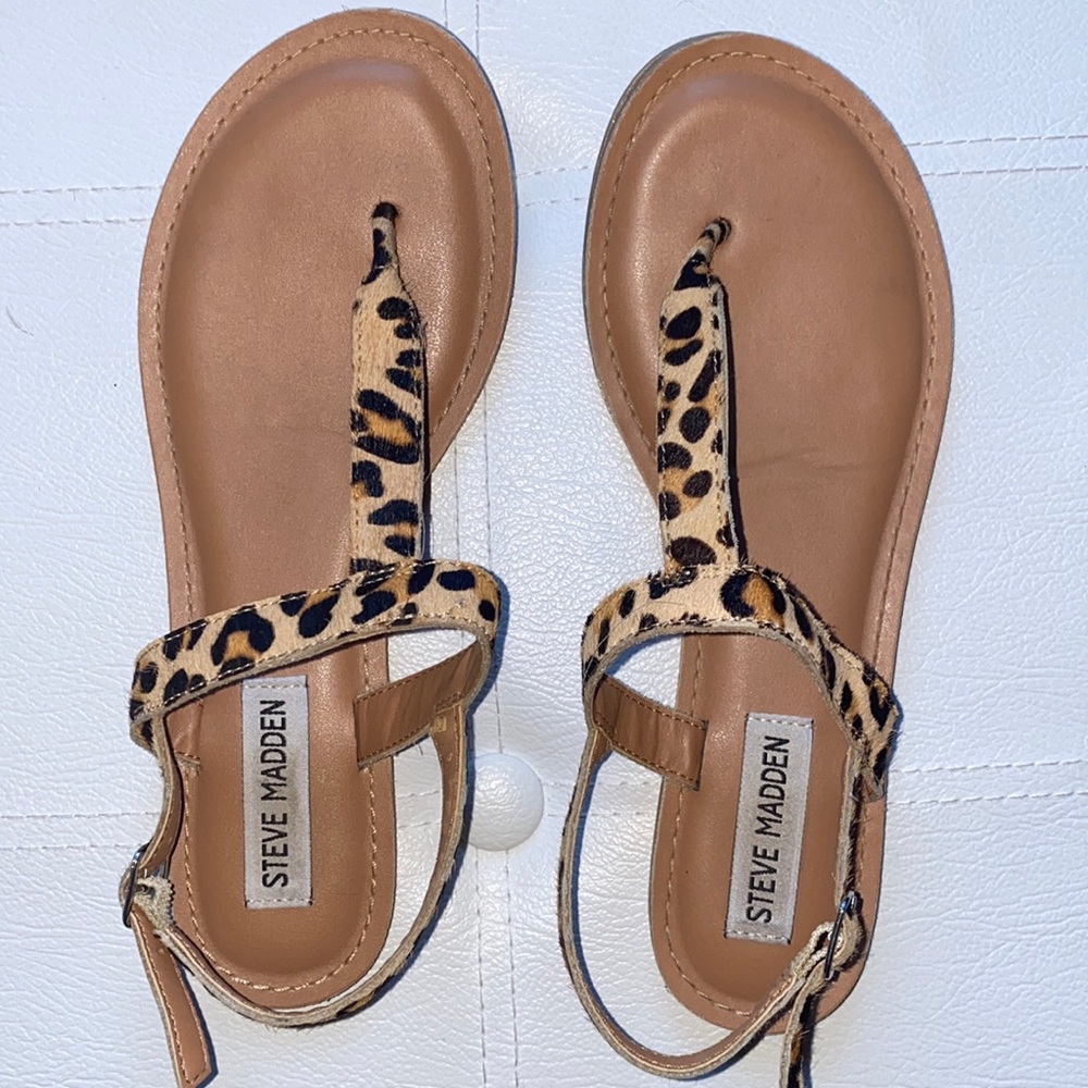 Steve Madden Leopard Print Sandals